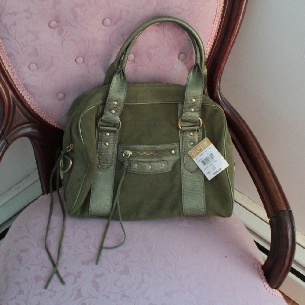 1990’s NWT Danier Green Suede Handbag